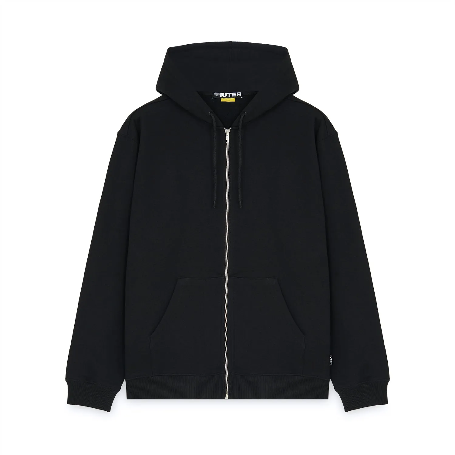 HEART LOGO ZIP HOODIE BLACK