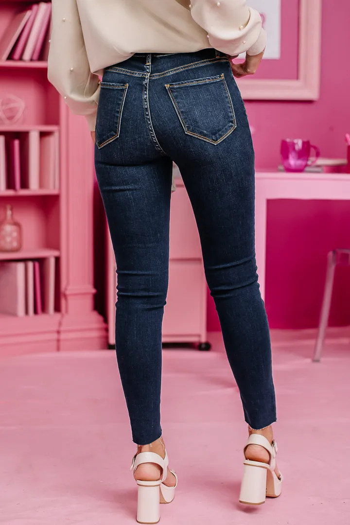 High Rise Skinny Jeans | Dark Wash