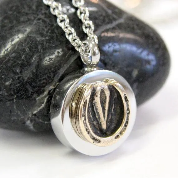 Horse Hoof Necklace Cremation Urn Necklace