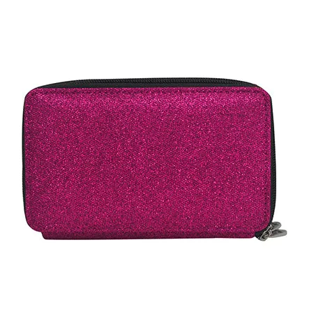 Hot Pink Glitter NGIL Canvas All in One Wallet