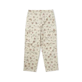 HUF Utility Cargo Pants - Floral Ivory