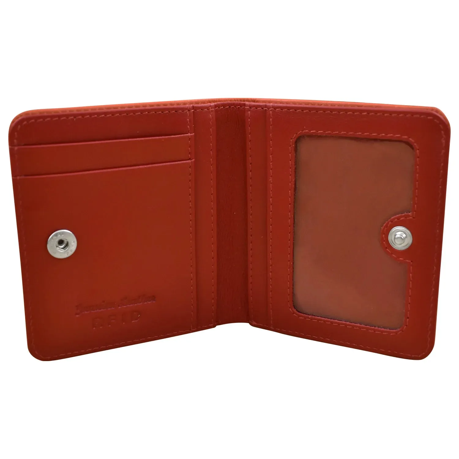 ILI NEW YORK BI-FOLD WALLET ORANGE RED