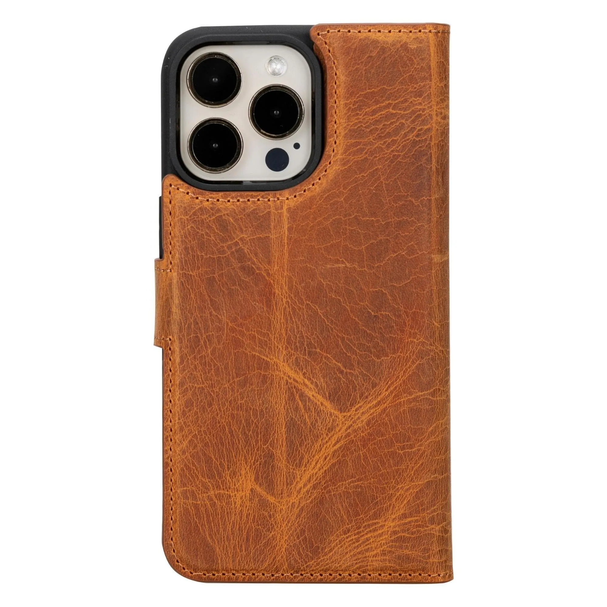 iPhone 15 Series Detachable Leather Wallet Case