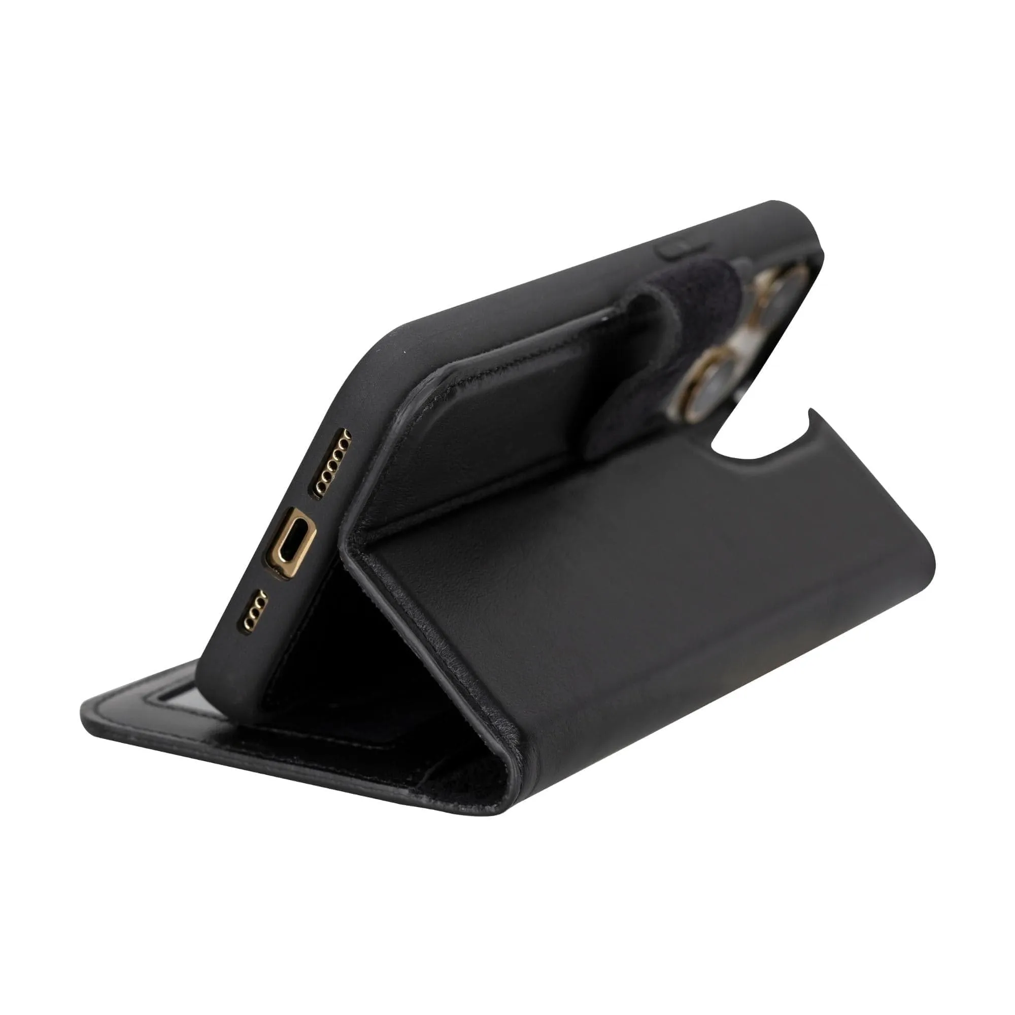 iPhone 15 Series Detachable Leather Wallet Case