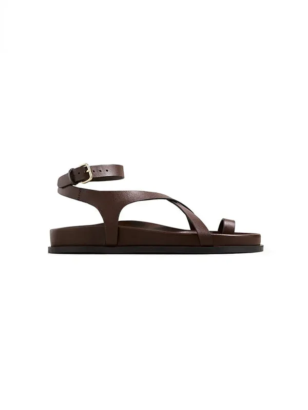 Jalen Slim Sandal in Walnut