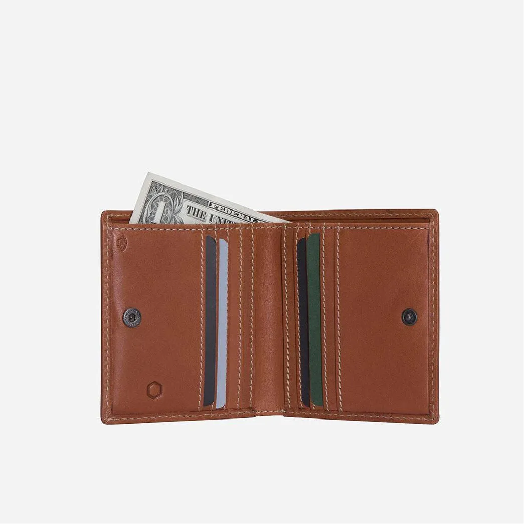 Jekyll & Hide Roma Slim Bifold Wallet Leather, Tan