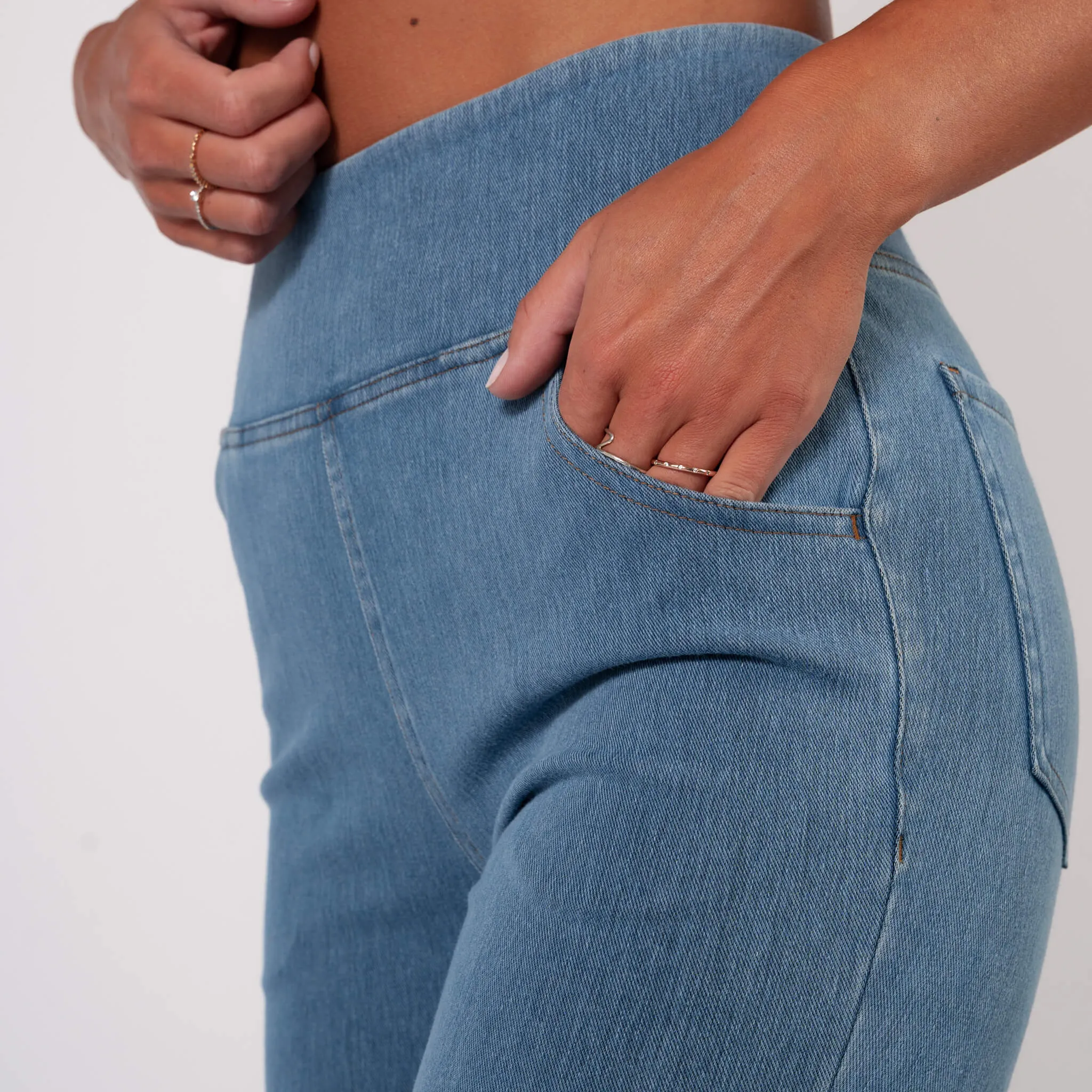 Light Blue High Waisted Super Stretch Jeans