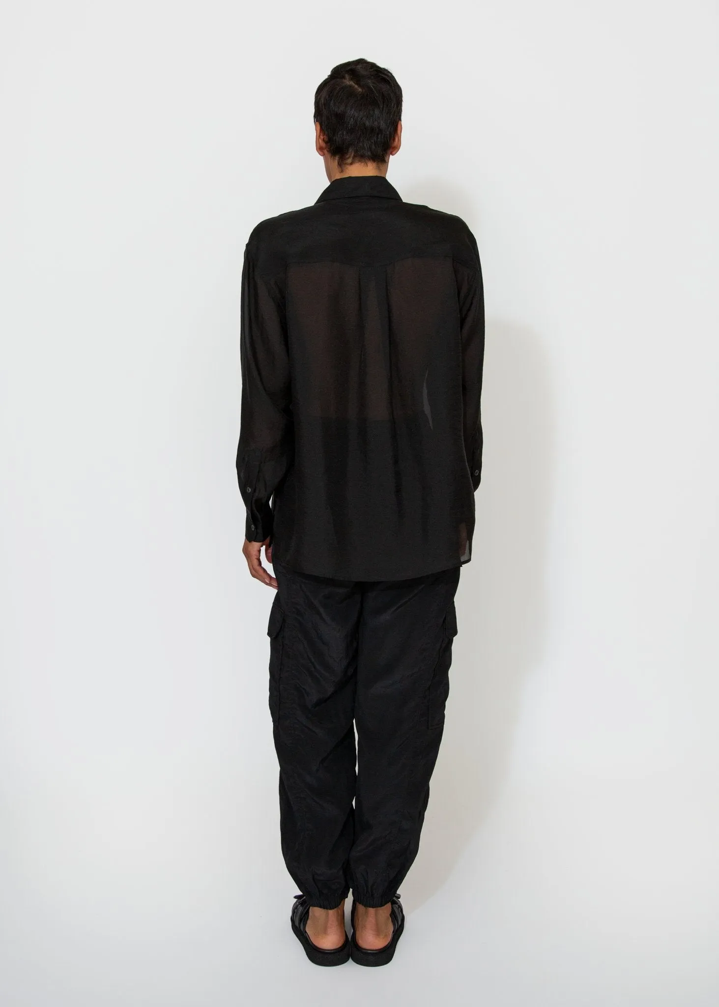 Lightweight Cargo Pants in Black