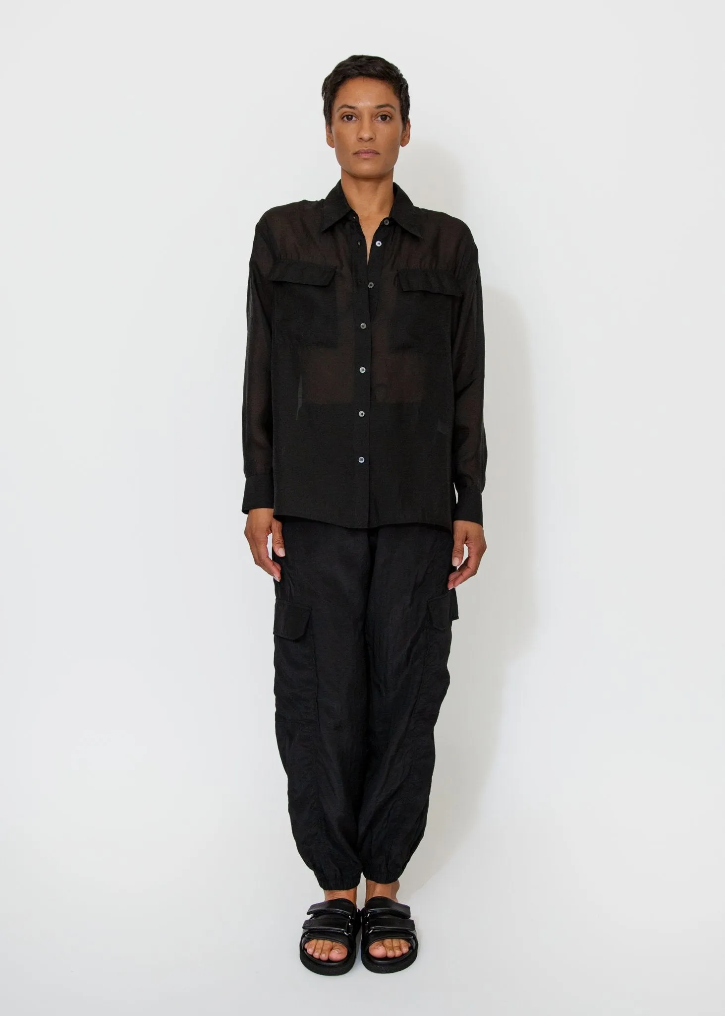 Lightweight Cargo Pants in Black