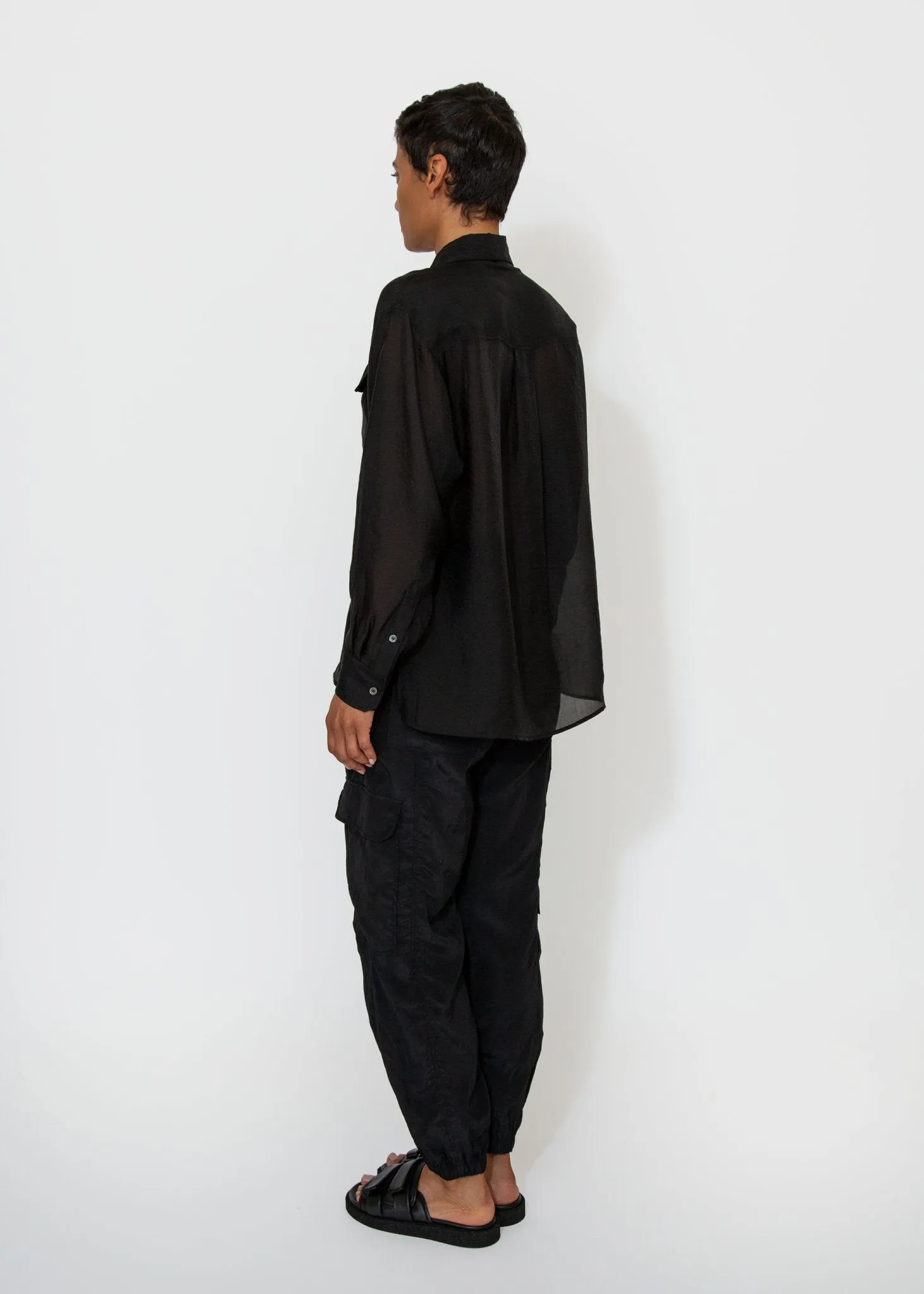 Lightweight Cargo Pants in Black