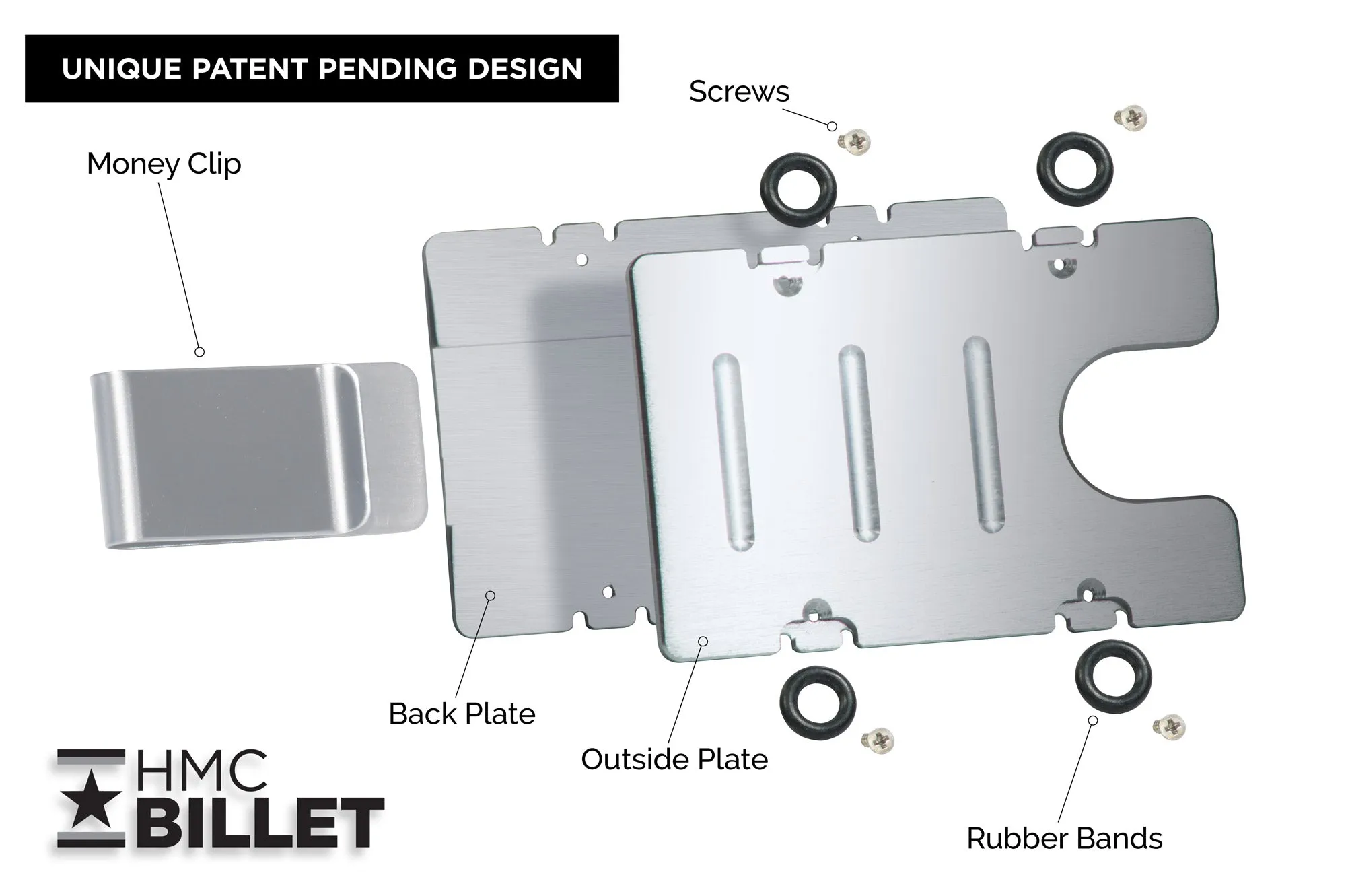 Marine Corps Badge - BilletVault Aluminum Wallet