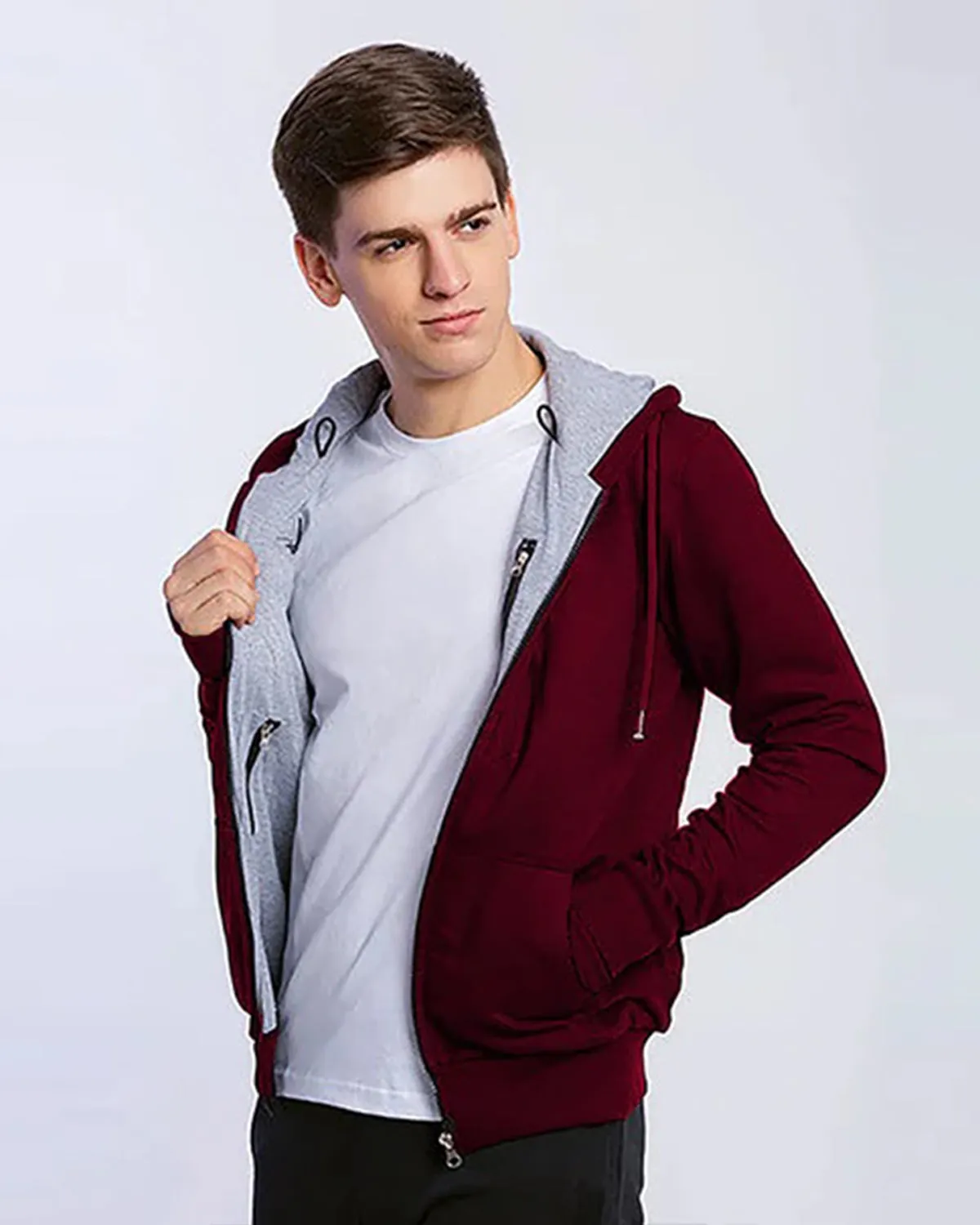 Maroon Unisex Travel Jacket