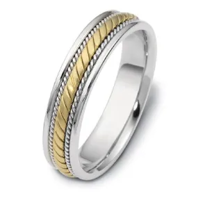 Men's Braided Two-Tone Band Rings - NM17