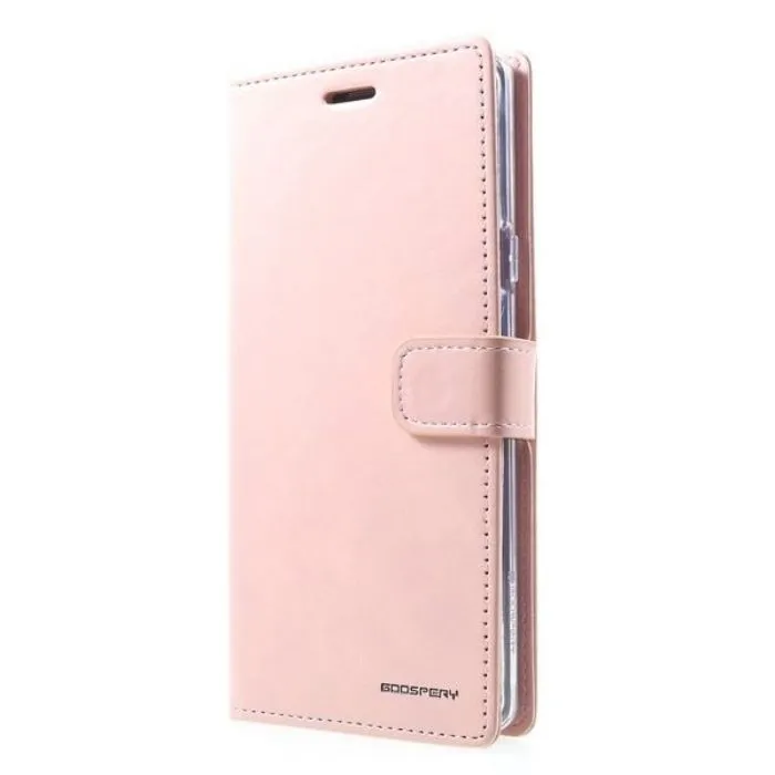 Mercury Blue Moon Diary Case for Samsung Galaxy A12 - Rose Gold