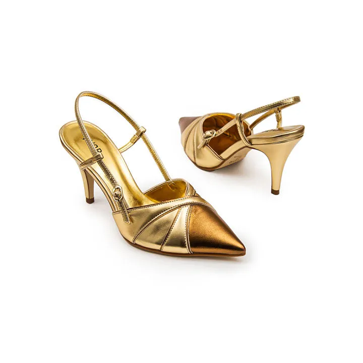 Metallic Ankle Strap Sandal BWR 048