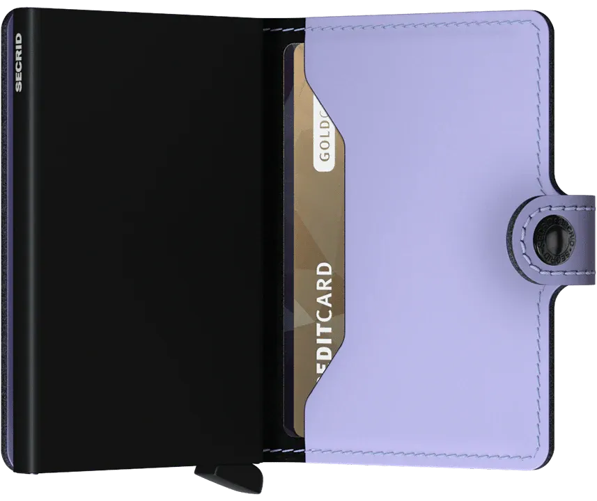 Miniwallet: Matte Lilac-Black