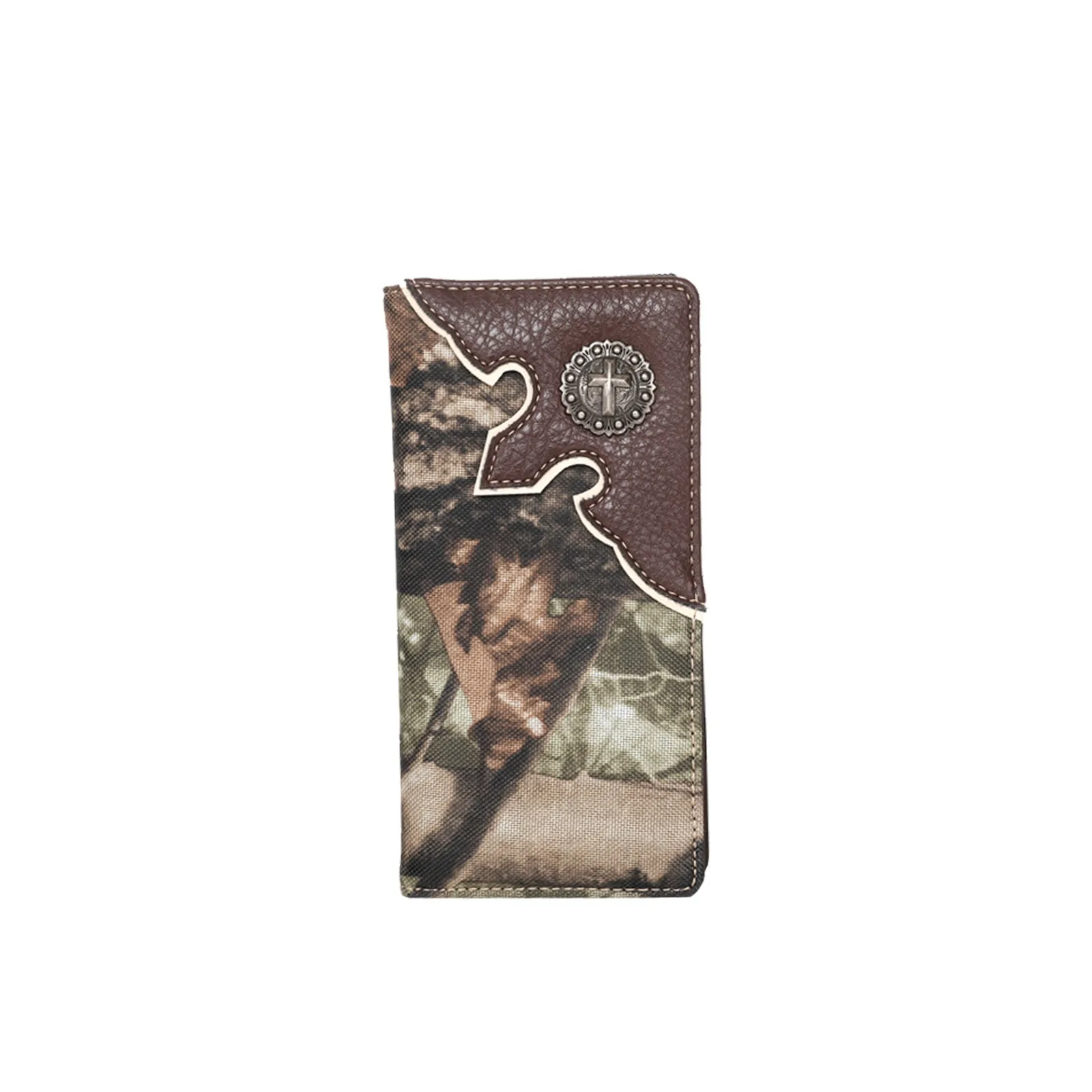 Montana West Camo Print Checkbook Cover Wallet