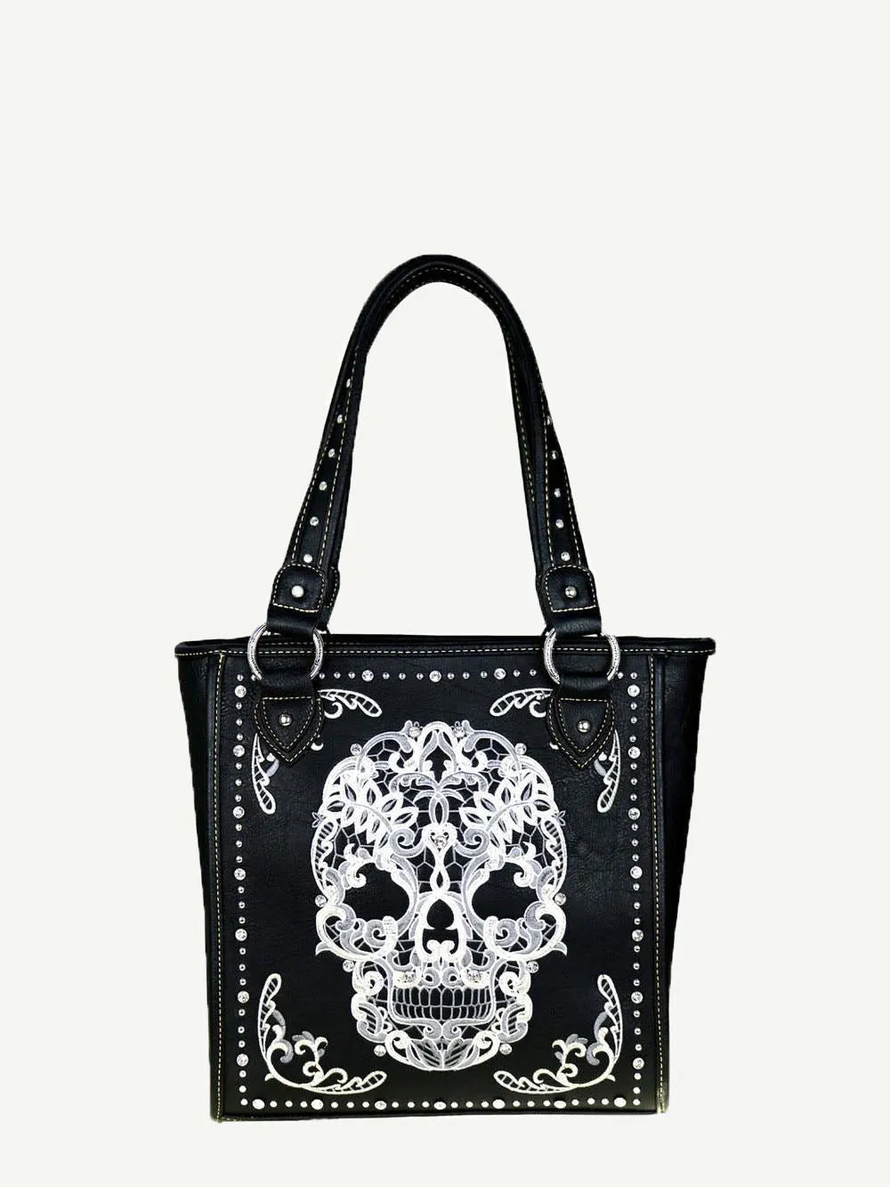 Montana West Sugar Skull Concealed Carry Tote Set