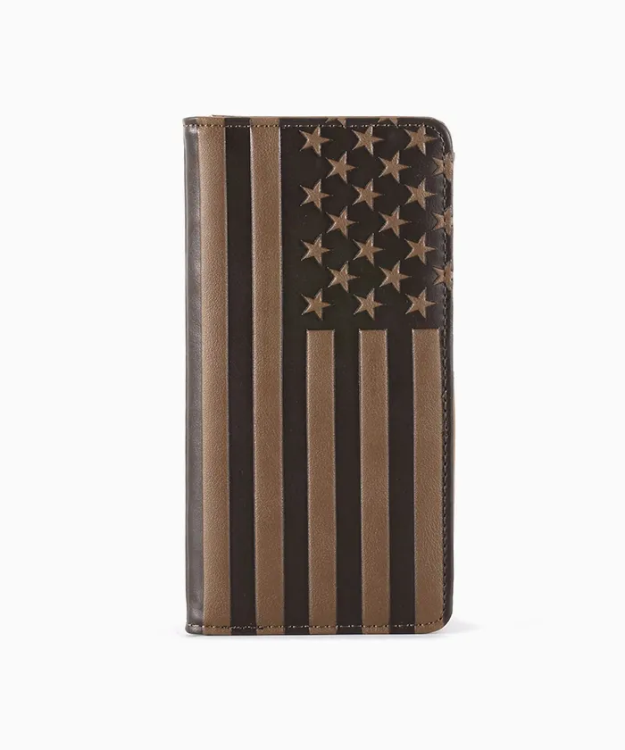 Montana West Vintage Patriotic Long Bifold Wallet