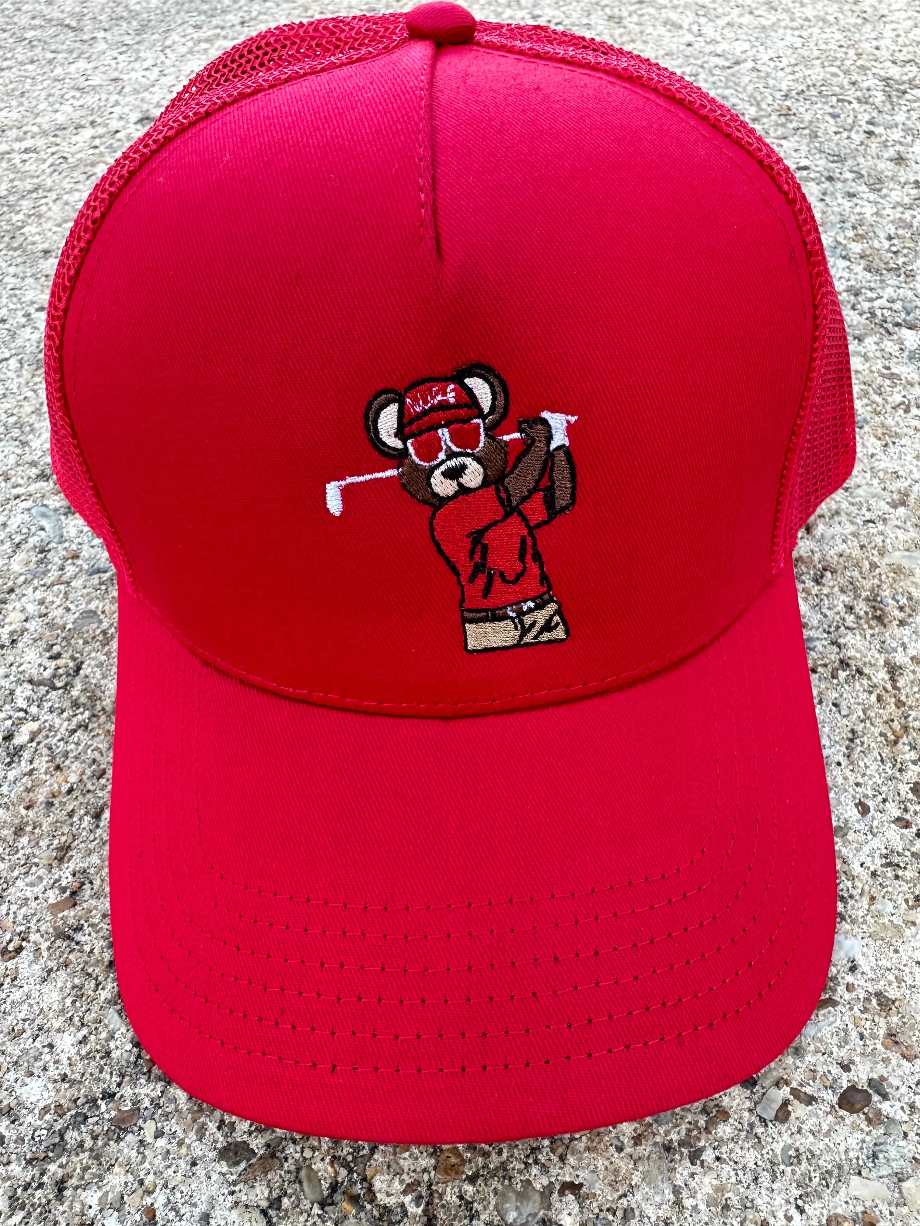 NUPE Golf Bear Trucker Hat