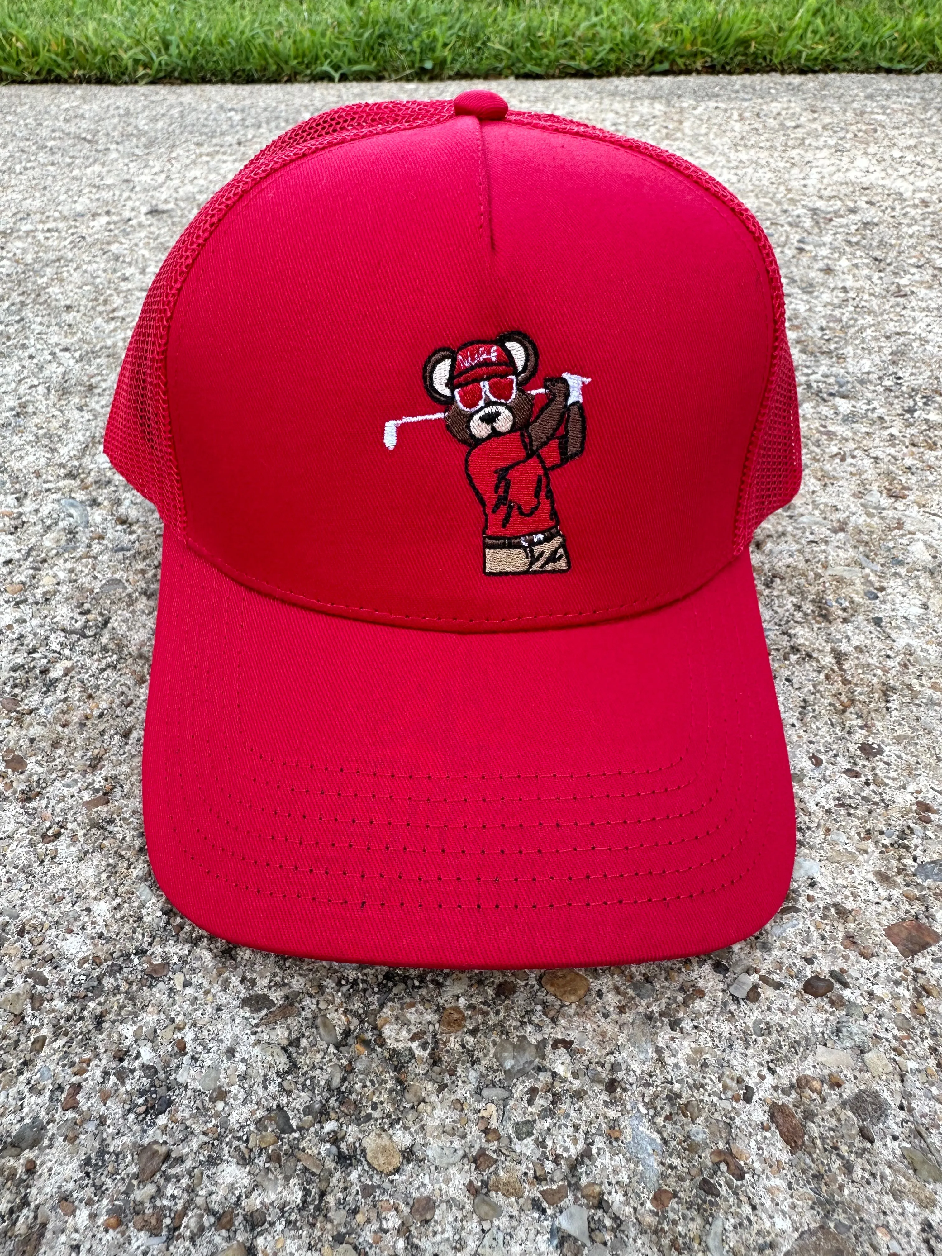 NUPE Golf Bear Trucker Hat