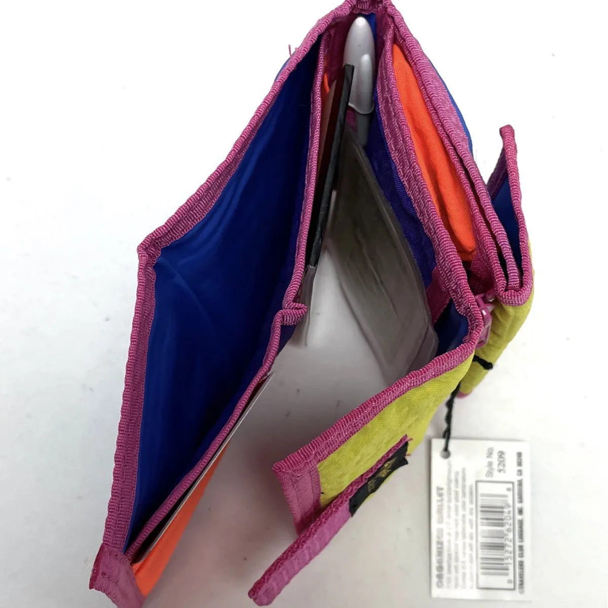 NWT Pisa Selection Organizer Colorful Nylon Wallet Style 5209