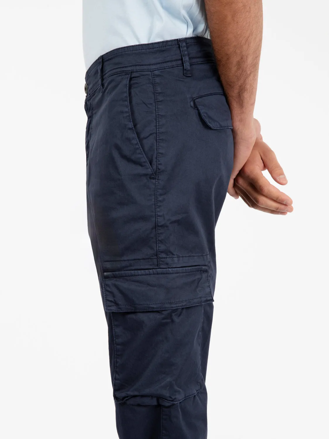 Pantaloni cargo new blue