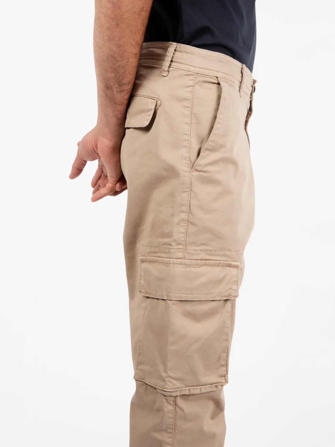 Pantaloni cargo new sabbia