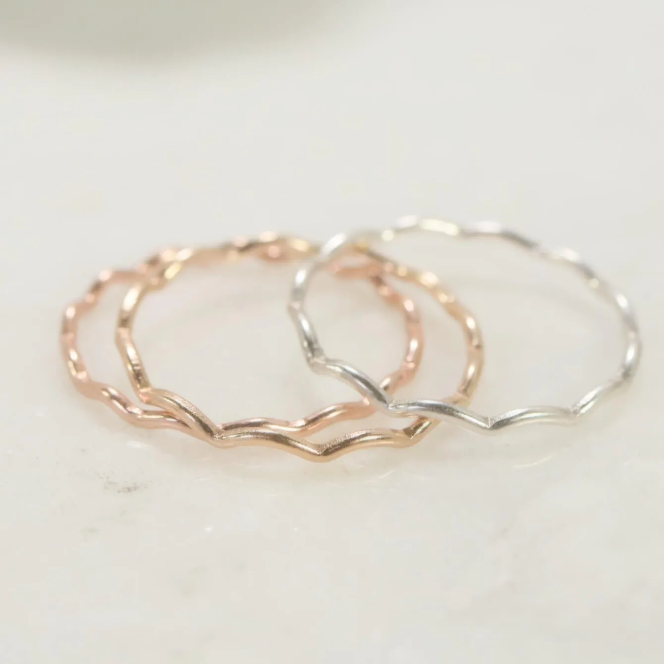 Rings Dip Pattern 1mm wide Choose Your Metal and Size