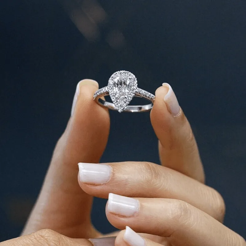 Simulated Carefully Crafted Diamond Rings