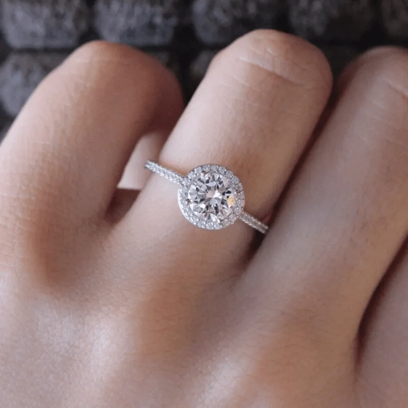 Simulated Carefully Crafted Diamond Rings