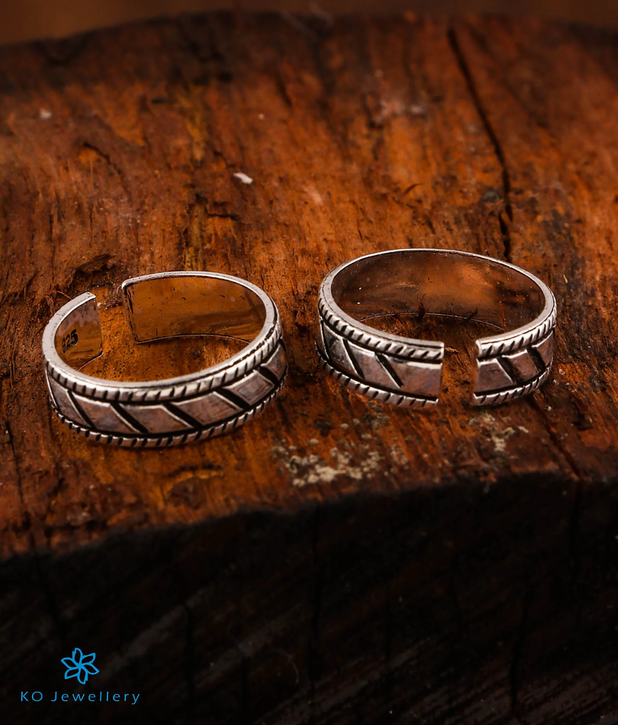 The Jiah Pure Silver Toe-Rings