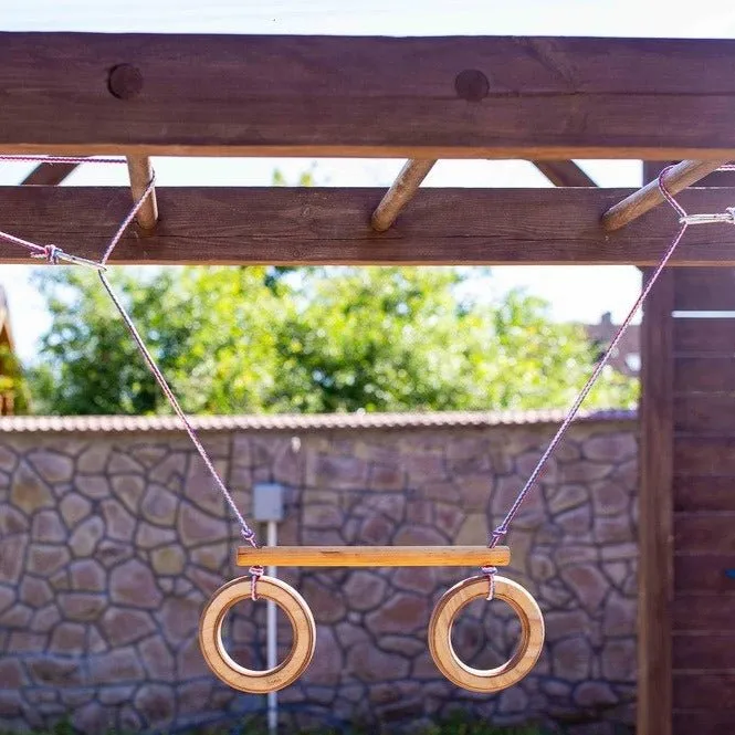 Trapeze Swing Bar With Rings