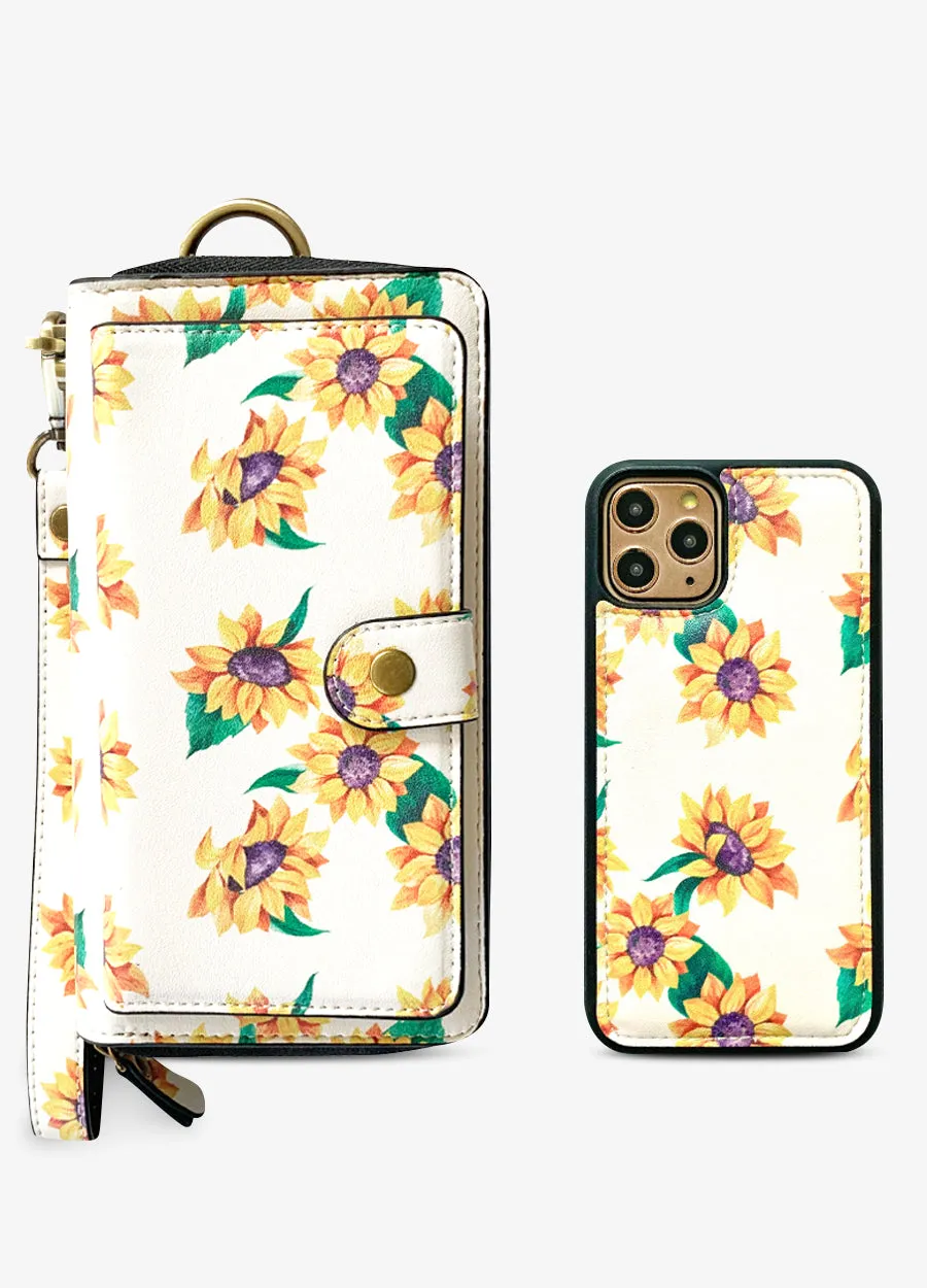 Ultimate Wristlet Phone Case in Sunflower