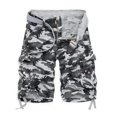 US Size 2020 New Camouflage Loose Cargo Shorts Men Cool Summer Military Camo Short Pants Homme Cargo Shorts