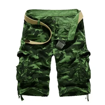 US Size 2020 New Camouflage Loose Cargo Shorts Men Cool Summer Military Camo Short Pants Homme Cargo Shorts