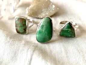 Variscite Akoni Mixed Rings (US 7 & 8)