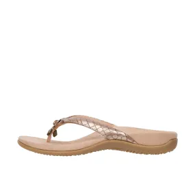 Vionic Womens Bella Toe Post Sandal Rose Gold