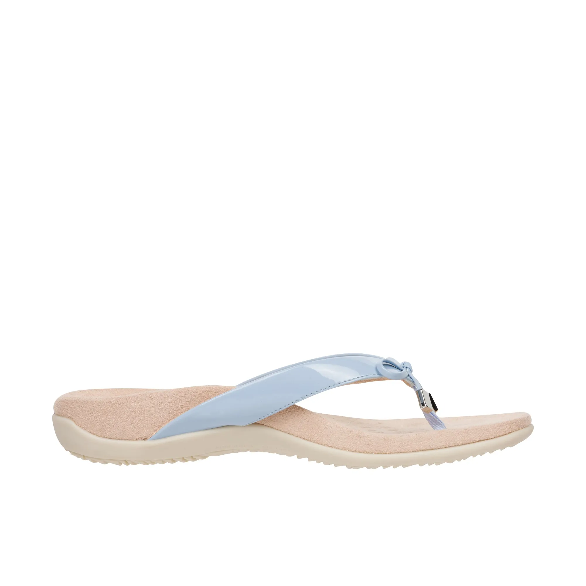 Vionic Womens Bella Toe Post Sandal Skyway Blue