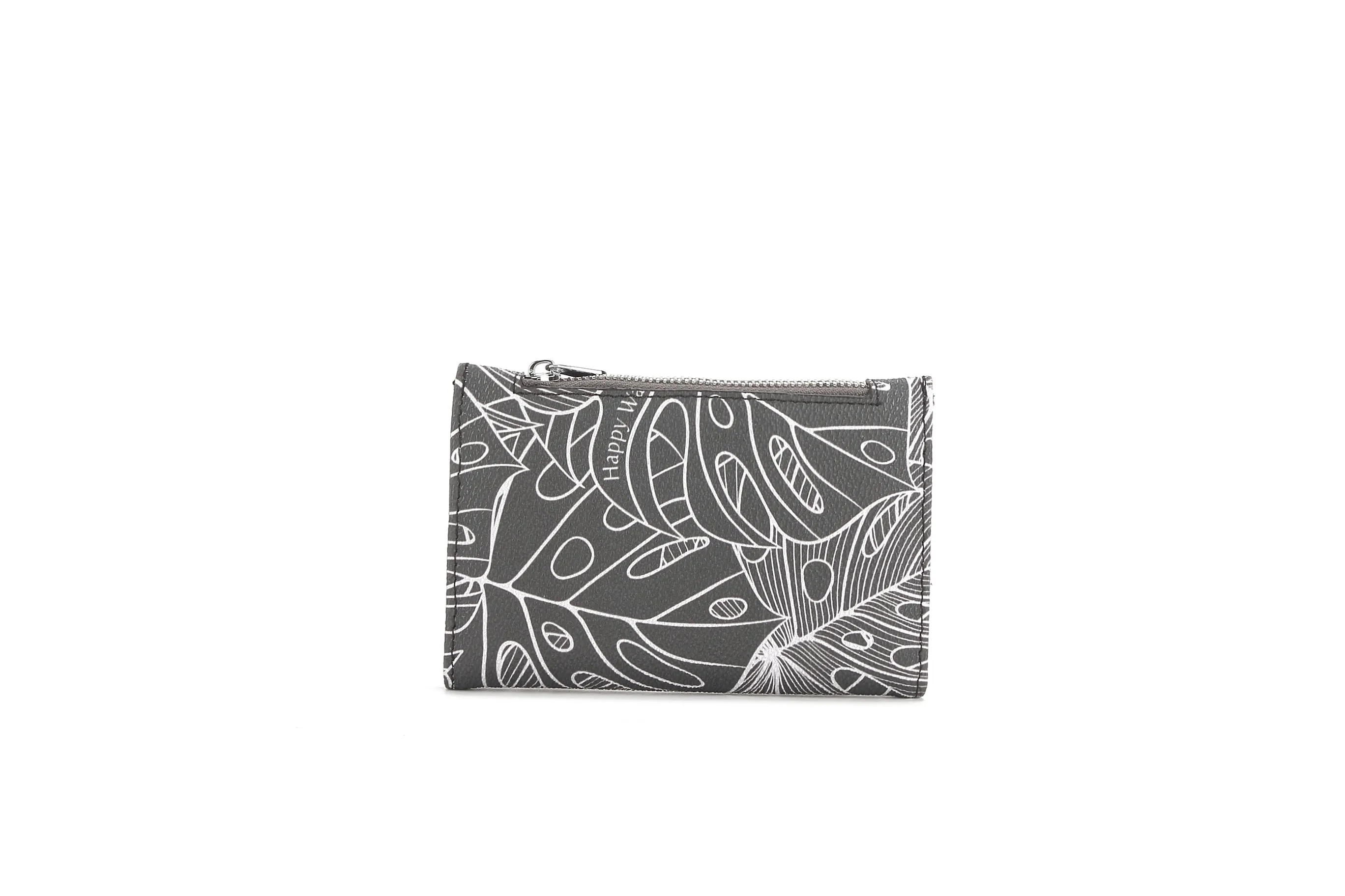 Wallet Joanne Monstera Lines Grey