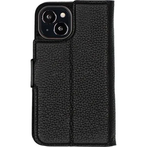 Windsor iPhone 14 Plus Bi-Fold Wallet Case, Pebble Black