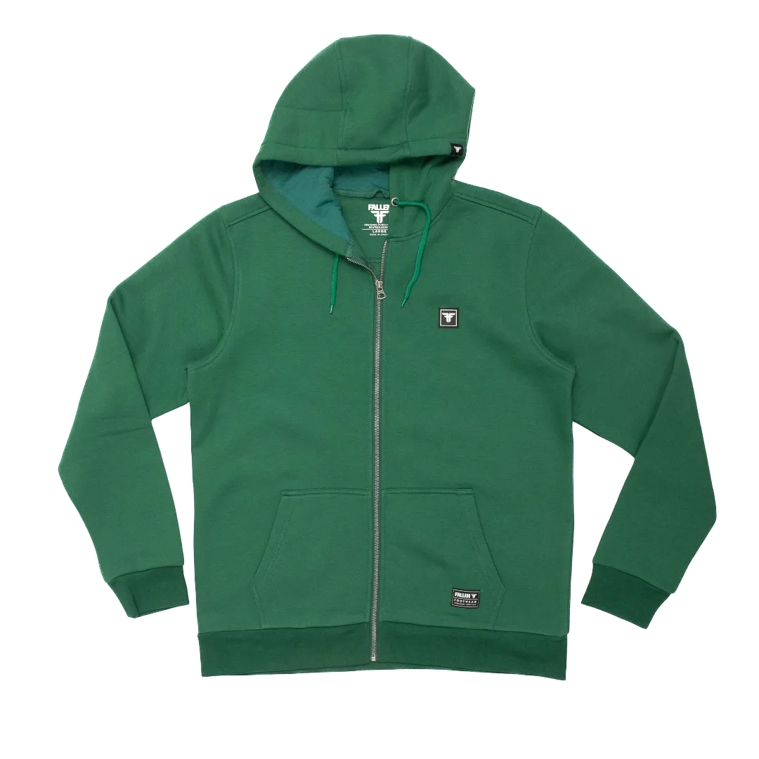 ZIP HOODIE EMERALD GREEN/BLACK